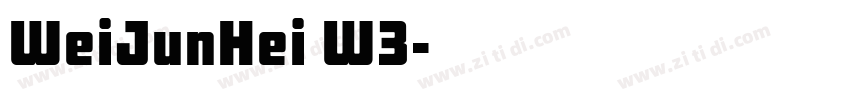 WeiJunHei W3字体转换